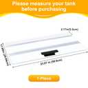 2PCS Set 22.68x16.93in(Each PCS)Clear Tempered Aquarium Fish Tank Hoods