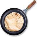 Indian Iron Tawa for Dosa Chapathi with Wooden Handle Roti,Pratha Tawa Induction Friendly Indian Kitchen Item Black Pack Of 1