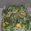 Artificial 20" Spring Summer Wreath with Pansy Flower,Yellow Daisy,Rose Leaf,Eucalyptus Leaf,Fern Branch for Front Door Indoor Outdoor Farmhouse Wall Window Festival Wedding Decor,Gift Box Included