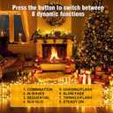 Nisocy 200 LED Christmas Connectable String Lights Outdoor Waterproof – Warm White Fairy Lights with Plug, Tree Lights for Patio, Garden, Bedroom, Wedding, Party, Decor (66FT)