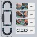 DERACY Twister Arm Trainer, Adjustable 60 - 110 Lbs Resistance Forearm Strengthener, Chest Workout Equipment, Arm Exerciser, Portable Home Gym Fitness Equipment