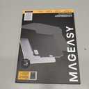 MAGEASY CoverBuddy Magic Keyboard Compatible Case for iPad Air 11" (M4 2026 / M3 2025 / M2 2024, 8th/7th/6th Gen) iPad Case fits Magic Keyboard with Pencil Holder Heat Dissipation (Leather White 5.05)