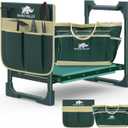 Garden Kneeler and Seat, Heavy Duty 2 in 1 Gardening Stool with Tool Side & Tote Bags, Foldable Gardening Bench to Relieve Knee & Back Pain, Garden Chair Gifts for Women, Seniors