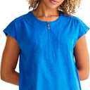 Healing Hands Scrubs for Women Jayden Scrub Top with 2 Pockets, Round Neck, Moisture Wicking and 360° Stretch Fabric HH602, L, Royal