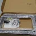 6 Pack - 11 inch Black Hidden L Shelf Bracket (1/5 Inch Thicked) Iron Floating Shelf Brackets Rustic Industrial Metal Brackets for Shelf Support