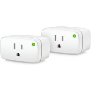 Eve Energy (Matter) 2 Pack – Smart Plug, App and Voice Control, 100% Privacy, Matter Over Thread, Works with Apple Home, Alexa, Google Home, SmartThings, Requires Thread Border Router