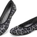 Frank Mully Womens Square Toe Flat Shoes Comfortable Knitted Flats Work Flats for Woman, 
