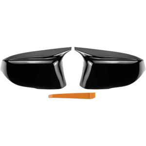TOPUS Pair Side Mirror Cover Caps for Infiniti Q50 Q60 Q70 QX30 QX50 Q50L 2014-2020 Ox Horn Style Car Exterior Reversing Rear View Mirror Housing 963744GAOH 963734GAOH Gloss Black