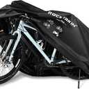 Bike Cover for 2 or 3 Bikes Outdoor Waterproof, 300D Oxford Heavy Duty Bicycle Cover Rain Dust UV Wind Proof Bike Tarp with Reflective Strips Storage Bag for Mountain Road Electric Bike