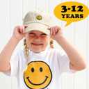 SONMONY Smile Face Toddler Baseball Cap Boy Baseball Hats Kids Washed Funny Hats Adjustable Cute Caps for 3-12 Years