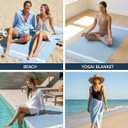 LANE LINEN Beach Towels 6 Pack, Bulk Beach Towels Oversized, Pool Towels for Adults, Pre-Washed, Sand Free Beach Towel, Fast Drying Beach Towel, 39"x71" - Classic Color
