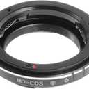 FocusFoto 9th Gen AF Confirm Adapter for Minolta MD MC Lens to Canon EOS EF EF-S Mount Camera 80D 77D 70D 60D 5D Mark II III 5D2 5D3 7D 6D 3000D 1500D 1300D 1200D 800D 760D 750D 700D 650D 100D