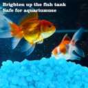 1000pcs Glow in The Dark Rocks Outdoor Decorations Stones Small Luminous Pebbles for Fish Tank Aquarium Lawn Patio Garden Indoor/Outdoor Decor and DIY Ideas -Light Blue