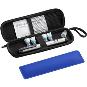 Insulin Cooler Travel Case, with 1 TSA Approved Reusable Ice Pack for Keep Insulin Pen, Pre-Filled Syring Case & Diabetic Supplies Cool When Travel