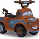 Kid Trax Toddler Disney Cars 3 Tow-Mater Electric Quad Ride-On, Kids 1.5-3 Years Old, 6 Volt Battery and Charger Included, Max Weight 45 lbs, Tow-Mater brown