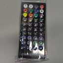 50FT Smart Outdoor/Indoor String Lights, 20 Dimmable RGBICW Bulbs, App-Controlled Waterproof LED Lights with 210 Lighting Modes & Music Sync for Backyard for Backyard, Holiday Decor