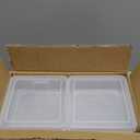 12 Pack Storage Containers with Latching Lid 5" x 5"x 1.9" Small Plastic Clear Stackable Boxes for Office and Beauty