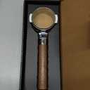 Mischief 58mm Bottomless Portafilter, 316 Stainless Steel, Fits E61 Group Heads, La Marzocco, Rocket, ECM, Synesso, VBM, Flat Base, Double Shot Basket, Walnut wood (Walnut Wood, 58MM for E61)