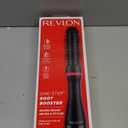 REVLON One-Step Root Booster Hot Air Brush Styler and Dryer, Revive Styles and Add Volume to hair with this Dryer Brush, 1  inch Barrel (Black)