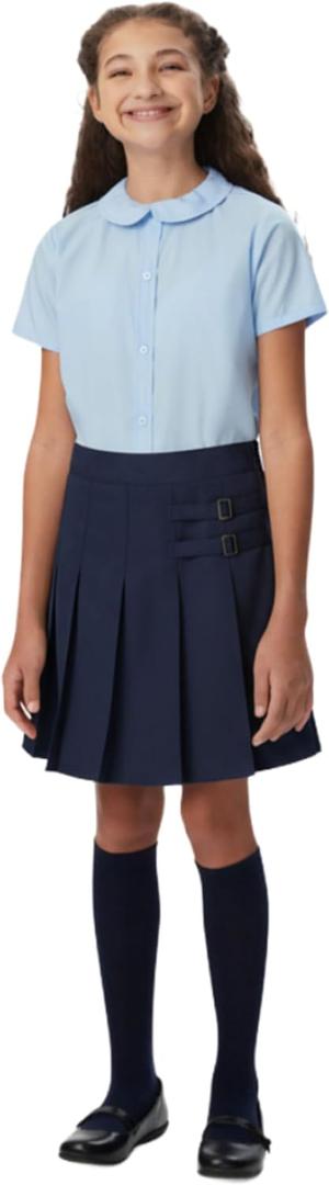 French Toast Girls' Adjustable Waist 2-Tab Scooter, Navy, 6X