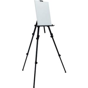 SoHo Artist Aluminum Field Easel, Black - Lightweight Art Supplies Easel Stand for Sign or Painting, Adjustable to 79-1/2", Holds Canvas Up to 60", Includes Nylon Case with Strap