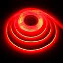 24V COB LED Strip Light Red 5M/16.4ft 2400LEDs Uniform Glow Flexible IP20 Not Waterproof LED Tape Lights for DIY Cabinet Bedroom Kitchen Home Decor(No Power Supply)