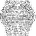 Luxury Unisex Crystal Diamond Watches Big Face Women's Men's Quartz Watch Gold Silver Rose Gold Stainless Steel Bracelet Band
