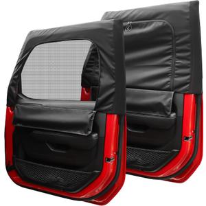 Side Car Window Sunshades for Jeep Wrangler JK JL Gladiator JT Accessories, 2 Pcs Front Window Sun Shade Privacy Full Covers/Half Shade for Jeep Wrangler, Window Curtains for Baby Protection