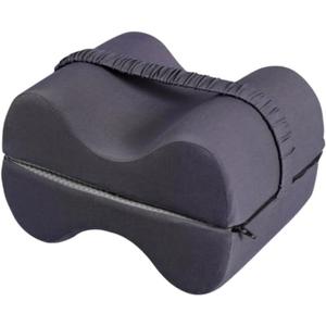 Knee Pillow for Side Sleepers - Leg Pillow for Side Sleeping with Strap - Memory Foam Sciatica Pain Relief Thigh Pillow for Back Pain, Hip Pain, Pregnancy Relief (Grey)