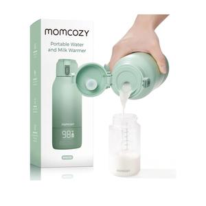 Momcozy Portable Milk Warmer for Travel – Dual Heating Modes for Breast Milk & Water, Portable Bottle Warmer with Fast Heating & Long Battery Life, 17 Ounces Large Capacity to Meet Your All-Day Needs