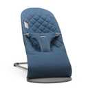 BabyBjrn Bouncer Bliss, Midnight Blue, Woven, Classic Quilt | 2-in-1 AdjustableBaby Bouncer Seat and Toddler Chair, Newborn to Toddler (8-29 lbs), 4 Positions, Lightweight & Portable