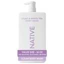 Native Body Wash for Women & Men, Lilac & White Tea, 36 oz Pump Bottle, Sulfate-Free & Gentle
