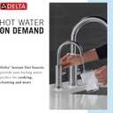 Delta Faucet Instant Hot Water Dispenser Faucet Gold, Instant Hot Water Tap, Hot Water Faucet, Champagne Bronze 1930LF-H-CZ (Tank and Filter Not Included)