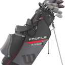 Wilson Men's Profile Platinum Complete Golf Club Package Set - Right Handed, Stand Bag, Regular Carry, 
Golf Club Loft	10 degrees