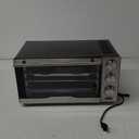 Gourmia GTF7350 6-in-1 Multi-function, Stainless Steel Air Fryer Oven - 6 Cooking Functions - Fry Basket, Oven Rack, Baking Pan & Crumb Tray, Included + Recipe Book (Silver)