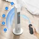 Windowless Portable Air Conditioners, 35 Cooling Tower Fan w/Remote, 7H Smart Timer & 70 Swing, 1.2L Water Tank With 3 Ice Packs, Ductless Air Cooler For Home Bedroom Office