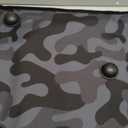 Heated Cat House for Outside, Waterproof Awning & Escape Door Heated Cat Houses for Indoor/Outdoor Cats in Winter, Elevated & Insulated Outdoor Cat Shelter for Feral Cat(Black Camo, 25"x16"x12")