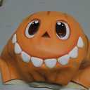 Halloween Pumpkin Head MaskNovelty Cute Scary Creepy Funny Accessories Props for Halloween Costume Masquerade Cosplay Party and Trick or Treat (Orange)