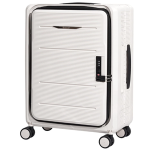 Traveler's Choice Foldable Suitcase, Hard Expandable Universal Wheels, Shock-Absorbing, Silent, Multi-Level Adjustable Alloy Trolley, Suitable for Traveling (White,20 inches)