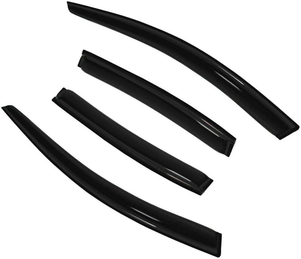 FEIDKS New 4pcs Rain Guard Window Visors Deflector Fit 08 09 10 11 12 Malibu 4 Door