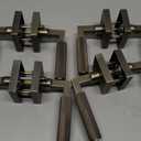 Asidrama 4 Pack Privacy Door Handles, Door Lever with Door Knobs Indoor for Bedroom or Bathroom, Heavy Duty Door Handles Interior with Locks for Left Right Sided Doors