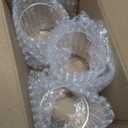 Amosfun 3Pcs Hurricane Candle Holder Sleeve Windproof Cylindrical Pillar Open Ended Candle Shade Chimney Tube Cover 3.94 X 2.76 Inch