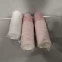 Whaline 50Pcs Pink Bow Coquette Coffee Paper Cups Valentine's Day Bowknot 16 Oz Disposable Cups With Lids For Hot Cold Drinks Birthday Baby Shower Bachelorette Party Supplies