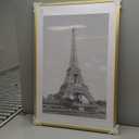 upsimples 24x36 Poster Frame, Display Pictures 20x30 with Mat or 24x36 Without Mat, Wall Hanging Picture Frame, Gold, 1 Pack