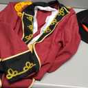 chenggong Adult Circus Leader Costume Men Vintage Tailcoat Jacket (Large, Red)
