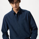 SANGTREE Boys and Mens Flannel Long Sleeve Shirt Casual Button Down Shirts (XX-Large, 1# Navyblue
