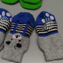 Saintrygo 24 Pieces Anti Slip Dog Socks Small Cat Paw Protector Pet Doggie Grip Knit Socks, Pet Paw Protector Traction for Small Medium Dog Indoor on Hardwood Floor Wear