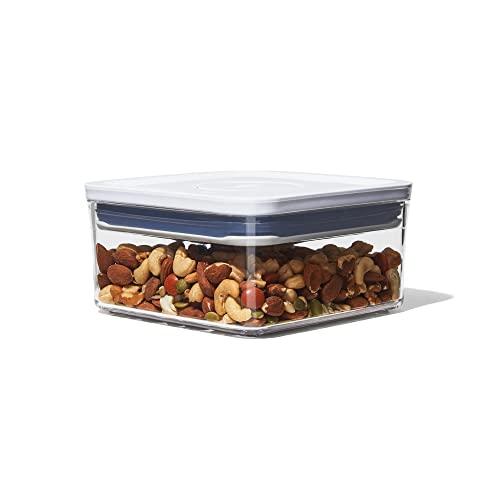 OXO Good Grips POP Container - Airtight Food Storage - Big Square Mini 1.1 Qt Ideal for Tea Bags, Baking Supplies, Nuts or Snacks