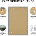 16x24 Picture Frame, Rustic Grey Wood Style, Wall Mounting