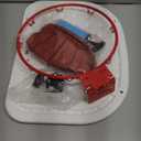 Trampoline Parts Trampoline Basketball Hoop, Teenager Basketball Hoop for Trampoline with Pump and 2 Mini Ball, Fit for Straight Pole (Blue Yellow 17inch)